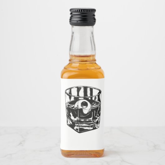 ウイスキーの目 リキュールボトルラベル (正面)