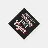 ウイスキーの葉巻の喫煙者のタバコのハミドールGiによって動く スタンダードカクテルナプキン (角)