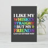 ウイスキーはストレートが好きだが、友達のLGBTQ シーズンカード (スタンド正面)