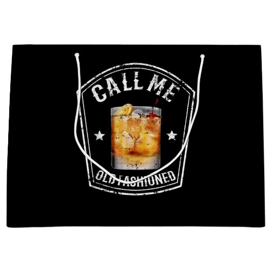 ウイスキーは僕を老ファッションドく ラージペーパーバッグ (正面)