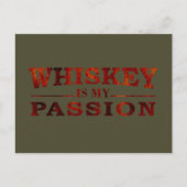 ウイスキーは私の熱おもしろい酒ことわざ シーズンポストカード (正面)