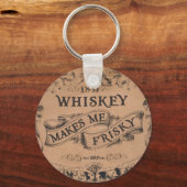 ウイスキーは私を疲れさせる キーホルダー (正面)