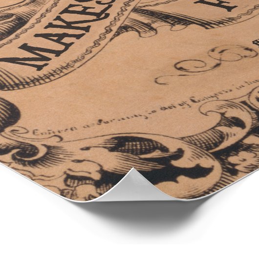 ウイスキーは私を疲れさせる ポスター (角)