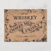 ウイスキーは私を疲れさせる ポストカード (正面)