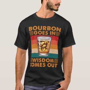 ウイスキーを飲み来過ぎるとおもしろい思う Tシャツ