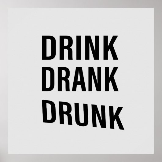 ウイスキーを飲む人についての面白い飲酒の名言 ポスター (正面)