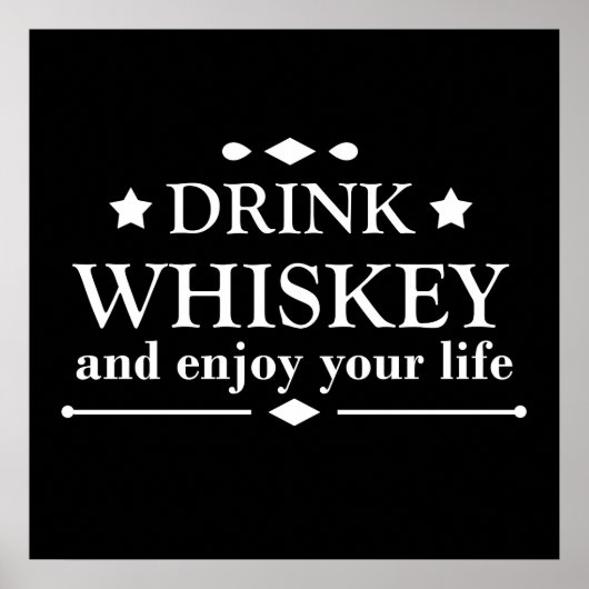 ウイスキーを飲んで人生を楽しもう ポスター (正面)