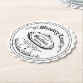 ウイスキークラシックレーンのロゴコースターセット ペーパーコースター (アングル)