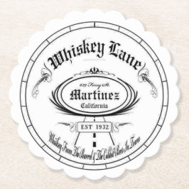 ウイスキークラシックレーンのロゴコースターセット ペーパーコースター
