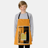 ウイスキーサワーカクテルナプキン エプロン (着用した状態)