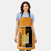 ウイスキーサワーカクテルナプキン エプロン (着用した状態)