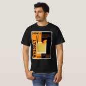 ウイスキーサワーカクテルTシャツ Tシャツ (正面フル)