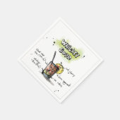 ウイスキーサワードリンクレシピカクテルナプキン スタンダードカクテルナプキン (角)