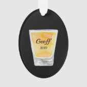 ウイスキーショパーソナライズされたット オーナメント (正面)
