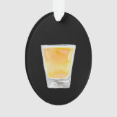 ウイスキーショパーソナライズされたット オーナメント (裏面)