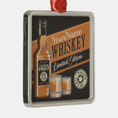 ウイスキーパーソナライズされたリカーボトルウェスタンバー  メタルオーナメント (右)