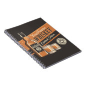 ウイスキーパーソナライズされたリキュールボトルウェスタンバー ノートブック (右側)