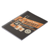 ウイスキーパーソナライズされたリキュールボトルウェスタンバー ノートブック (左側)