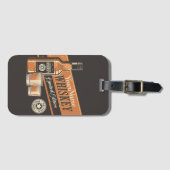 ウイスキーパーソナライズされたリキュールボトルウェスタンバー ラゲッジタグ (正面横)