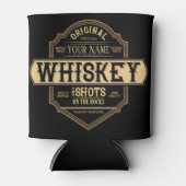 ウイスキーパーソナライズされた・オン・ザ・ロック酒ラベルバー 缶クーラー (正面)