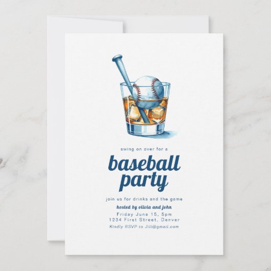 ウイスキーパーティの招待状 招待状 (正面)