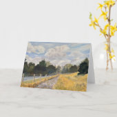 ウイスキーヒル冬グリーティングカード カード (黄色い花)