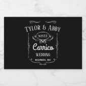 ウイスキーラベル結婚式の引き出物ラベル リキュールボトルラベル (シングルラベル)