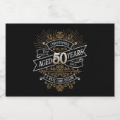 ウイスキーヴィンテージメンズ50誕生日 リキュールボトルラベル (シングルラベル)