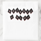 ウイスキー一発 長方形シール (バッグ)