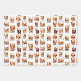 ウイスキー包装紙 – カクテルギフトラップ ラッピングペーパーシート