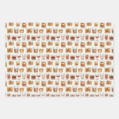 ウイスキー包装紙 – カクテルギフトラップ ラッピングペーパーシート (正面3)