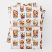 ウイスキー包装紙 – カクテルギフトラップ ラッピングペーパーシート (インサイチュ)