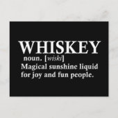 ウイスキー定義のおもしろいアルコールことわざギフト シーズンポストカード (正面)