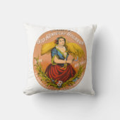 ウイスキー広告のレーベル、1860年頃。 クッション (正面)