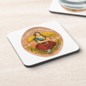 ウイスキー広告のレーベル、1860年頃。 コースター (左側)