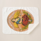 ウイスキー広告のレーベル、1860年頃。 シェルパブランケット (正面(横))