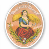 ウイスキー広告のレーベル、1860年頃。 シール (正面)