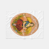 ウイスキー広告のレーベル、1860年頃。 フリースブランケット (正面(横))