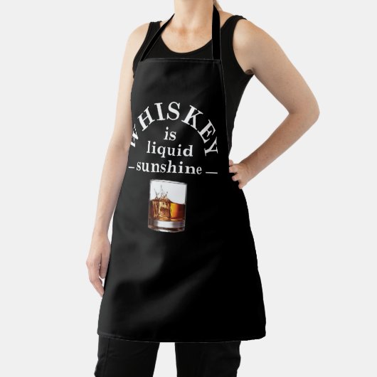 ウイスキー引用文おもしろいアルコールことわざギフト エプロン (インサイチュ)