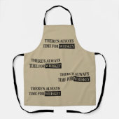 ウイスキー引用文おもしろいアルコールことわざギフト エプロン (正面)