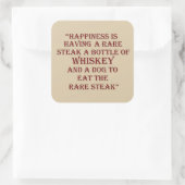 ウイスキー引用文おもしろいアルコールことわざギフト スクエアシール (バッグ)