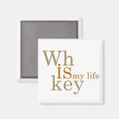 ウイスキー引用文おもしろいアルコールことわざギフト マグネット (正面/裏面)