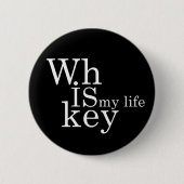 ウイスキー引用文おもしろいアルコールことわざギフト 缶バッジ (正面)