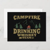 ウイスキー引用文おもしろいキャンパーことわざ シーズンポストカード (正面/裏面)