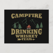 ウイスキー引用文おもしろいキャンパーことわざ シーズンポストカード (正面)