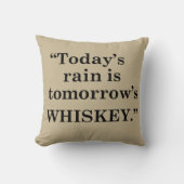 ウイスキー引用文おもしろい飲みことわざ クッション (正面)