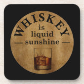 ウイスキー引用文おもしろい飲みことわざ コースター (正面)