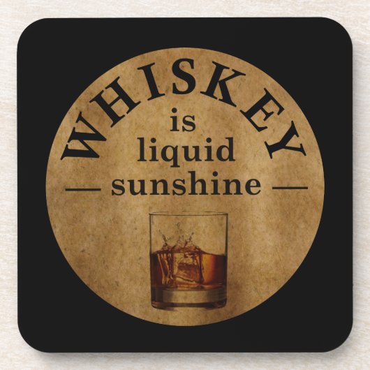 ウイスキー引用文おもしろい飲みことわざ コースター (正面)
