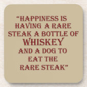 ウイスキー引用文おもしろい飲みことわざ コースター (正面)