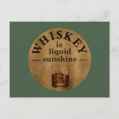 ウイスキー引用文おもしろい飲みことわざ シーズンポストカード (正面)
